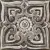 Декоративная плитка Mainzu PT02820 Mandala Centro Mystikos 20x20 серая сатинированная с орнаментом