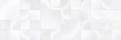 Настенная плитка Primavera DG09-02 Amore Silver Decor 02 glossy 30x90 белая / серая глянцевая / рельефная под оникс / мозаику / геометрия