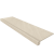Комплект Estima Set/Steptrade/GB01_NS/33x120/S1/Stripe/GB01_NS/14,5x120 Gabbro White Ступень GB01 (33x120) непол. (прямоугол. бортик) + Подступенок (14,5x120) 33x120 белый неполированный под камень