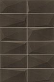 Настенная плитка Mainzu 78795743 DIAMOND GRAPHITE 10х20 коричневая глянцевая 3d узор