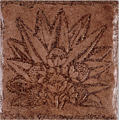 Декор Cerdomus ZHA0 Kyrah BR 1-4 Mandana Red 20x20 коричневый матовый под камень / орнамент