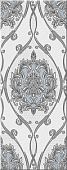 Декоративная плитка Azori 583162004 Chateau Classic 20.1x50.5 голубая матовая с орнаментом