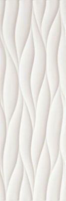 Настенная плитка Fap Ceramiche fLMR Lumina Curve White Matt 25x75 белая матовая моноколор