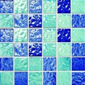 Мозаика NSmosaic PORCELAIN PW4848-20 306х306 синяя глянцевая