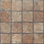 Керамогранит Керамин Карфаген 40x40 коричневый натуральный под камень