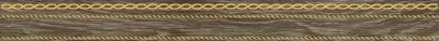 Бордюр Laparet х9999214636 Genesis 6x60 коричневый глянцевый с узорами