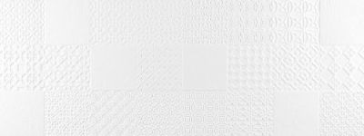 Настенная плитка Porcelanosa P3580080 Deco Matt 45x120 белая матовая с орнаментом