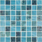 Мозаика Vidrepur С0004168 Nature Royal № 5607 MT (на сетке) 31.7х31.7 голубая глянцевая авантюрин, чип 38x38 квадратный