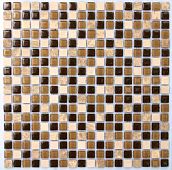 Мозаика NSmosaic S-850 EXCLUSIVE 30.5x30.5 микс глянцевая под камень / моноколор, чип 15x15 квадратный