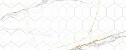 Декоративная плитка Laparet х9999284120 Champagne 50x20 белый глазурованный глянцевый геометрия