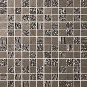 Мозаика Fap Ceramiche fKRQ Meltin Terra Mosaico 30.5x30.5 коричневая матовая с орнаментом