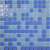 Мозаика Vidrepur 1043448 Mix 106/107 (на бумаге) 31.7х31.7 голубой / синий глазурованная глянцевая под мозаику
