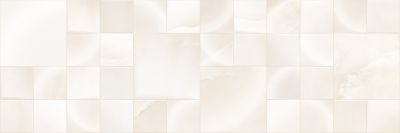Настенная плитка Primavera DG08-02 Amore Beige Decor 02 glossy 30x90 бежевая глянцевая рельефная под оникс / мозаику / геометрия