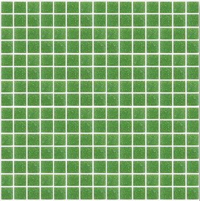 Мозаика ROSE MOSAIC A23 Matrix color 2 (размер чипа 10x10 мм) 31.8x31.8 зеленая глянцевая моноколор