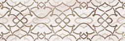 Декор Gracia Ceramica 010301002119 Chateau beige decor 02 300х900 бежевый глянцевый под мрамор / орнамент
