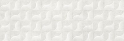 Настенная плитка Gracia Ceramica 010101004973 Lauretta white wall 04 300х900 белая матовая под бетон / 3D мозаика
