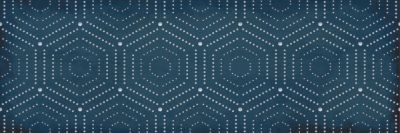 Настенная плитка LASSELSBERGER CERAMICS 1664-0180 Парижанка 20x60 синий матовый геометрия