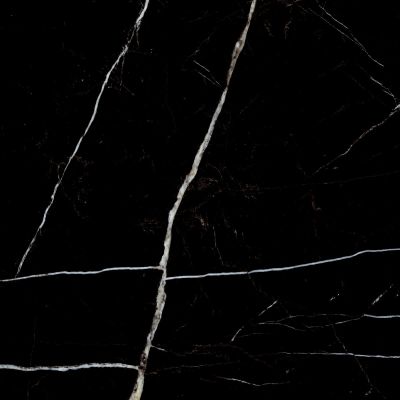 Керамогранит Laparet х9999284963 Black Marquna 60х60 черный полированный глазурованный под мрамор