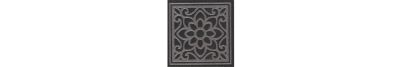Вставка Kerama Marazzi OS\A346\SG618420R Тьеполо 4 серая / черная матовая с орнаментом