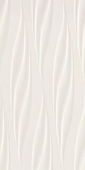 Настенная плитка Italon 600010002157 3D Bold / 3D Болд 40x80 белая матовая моноколор волнистая