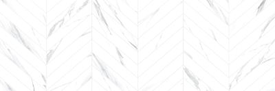 Настенная плитка Alma Ceramica TWA11TOK017 Tokio 200x600 белая глянцевая под камень с орнаментом