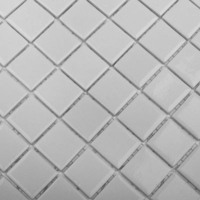 Мозаика Vidrepur С0002972 Nordic 909 D Св.серая (на сетке) 30.7x31.7 светло-серая глянцевая под мозаику
