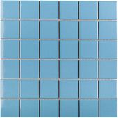 Мозаика Star Mosaic WB30727 / С0004064 Light Blue Glossy 30.6x30.6 голубая глянцевая моноколор, чип 48x48 мм квадратный
