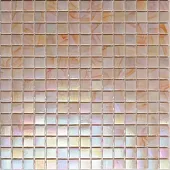 Мозаика Rose Mosaic WB85 Rainbow 31.8x31.8 розовая глянцевая перламутр, чип 15x15 квадратный
