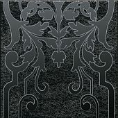 Декор Kerama Marazzi HGD\B566\5292 Барберино 20x20 черный глянцевый под кракелюр / орнамент