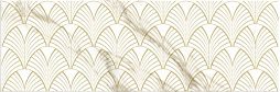 Декоративная плитка EM-TILE УТ-00009256 Valente Deco Art Gold 20x60 белая глянцевая орнамент