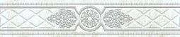 Бордюр Eurotile Ceramica 38 Lia Light 29.5x6 серый глазурованный матовый геометрия