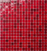 Мозаика Rose Mosaic SJ199 Galaxy 32.7x32.7 красная глянцевая, чип 15x15 квадратный