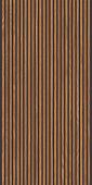 Керамогранит Sadon J92794 Canne Nut Black 60x120 коричневый / черный глазурованный матовый / рельефный под дерево / полосы