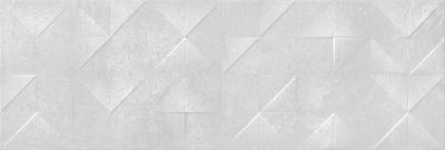 Настенная плитка Gracia Ceramica 010100001307 Origami grey wall 02 300х900 светло-серая матовая под бетон / 3D узор