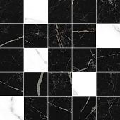 Декоративная плитка Laparet MM34108 х9999281849 Total 25x25 черная глазурованная глянцевая под мозаику