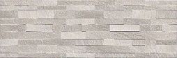 Настенная плитка Kerama Marazzi 13056TR Гренель 30x89.5 (10.5 мм) серая матовая / структурная под камень