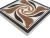 Напольная вставка Роскошная мозаика ВК 207 8x8 Мираж керамическая матовая/глянцевая