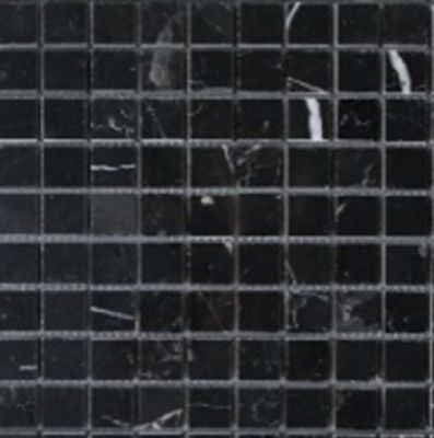 Мозаика Marble Mosaic Square 48x48 Nero Marquina Mat 30.5x30.5 черная матовая под камень, чип 48x48 квадратный