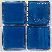 Мозаика Rose Mosaic AJ77+5 Casablanca / Galaxy 31.8x31.8 синяя глянцевая, чип 10x10 квадратный