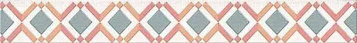 Бордюр Azori 585601001 ECLIPSE AURORA 6.2x50.5 бежевый глянцевый с орнаментом