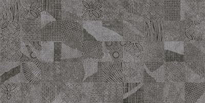 Керамическая плитка Eurotile Ceramica 178 Montral 60x30 серая / черная матовая под мозаику