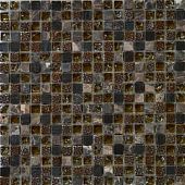 Мозаика ТОНОМОЗАИК ООО стеклянная и стеклянная с камнем SMB 13 30.1x30.1х8 чип 15х15 (0.091м) коричневая комбинированная