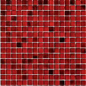 Мозаика Rose Mosaic SJ99 Galaxy 32.7x32.7 красная глянцевая, чип 15x15 квадратный