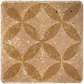 Декоративная плитка Stone4Home С0002634 Decor Toscana Ornament №2 10x10 бежевая матовая под камень