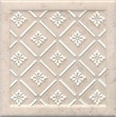 Декор Kerama Marazzi OP\B96\17022 Лонгория 15x15 бежевый матовый с орнаментом