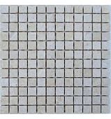 Мозаика FK Marble 35671 Classic Mosaic Travertine 23-7T 30.5x30.5 белая матовая