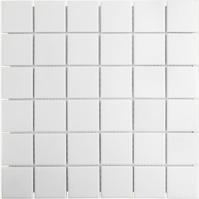 Мозаика Star Mosaic С0003636 / С0003636 White Antislip 48x48 30.6x30.6 белая нескользящая моноколор, чип 48x48 мм квадратный