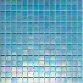 Мозаика ROSE MOSAIC WA11 Rainbow (размер чипа 20x20 мм) 32.7x32.7 голубая глянцевая моноколор перламутр