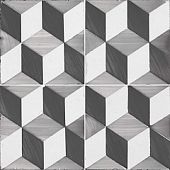 Напольная плитка Dualgres CHIC COLLECTION Sandy Grey 45x45 белая / серая глазурованная матовая пэчворк