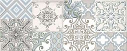 Декоративная плитка Azori 586602001 Nuvola Selena 50.5x20.1 белая / голубой / бежевая с орнаментом
